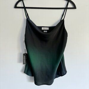 Babaton Cowlneck Camisole Gradient Green Blue Size Medium NWT